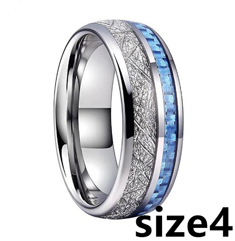 8mm Blue Carbon Fiber