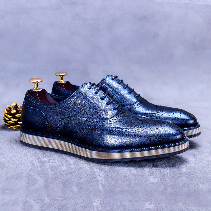 Brogue Men's Shoes British Trend Business Retro Engraving