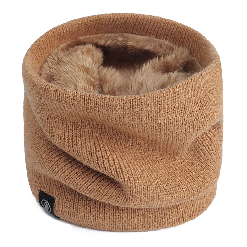 Knitted Wool Scarf Plain Weave Men's And Women's Warm Jacket Scarf