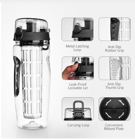 Fruit Infuser Juice Shaker Bottle Portable Climbing Camp Bottle
