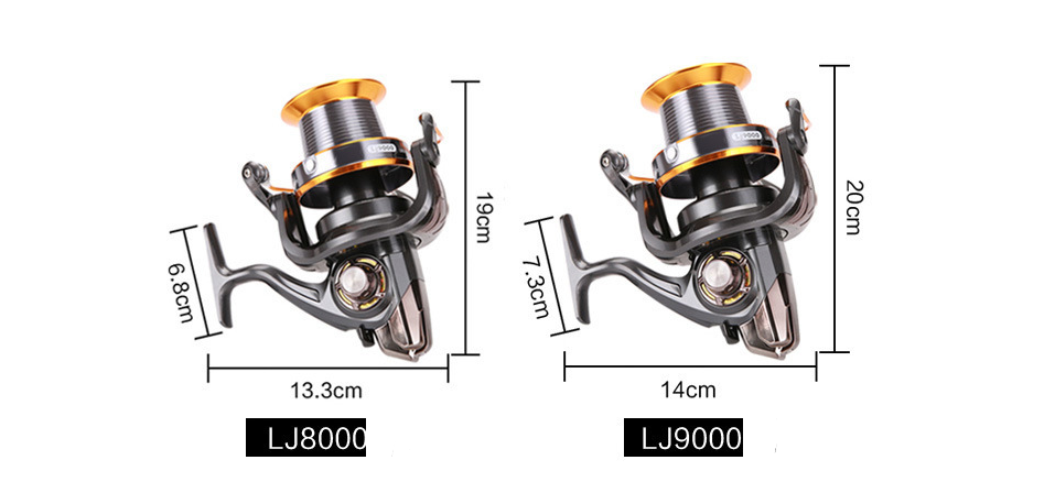 9000 Type Long-Distance Caster Fishing Feel Spinning Wheel