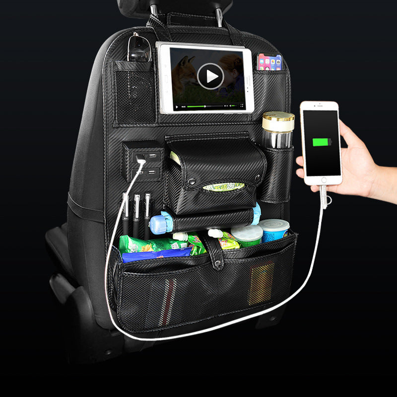 Car Backrest Storage Bag Multifunctional