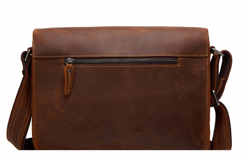 Men's leather bag messenger bag