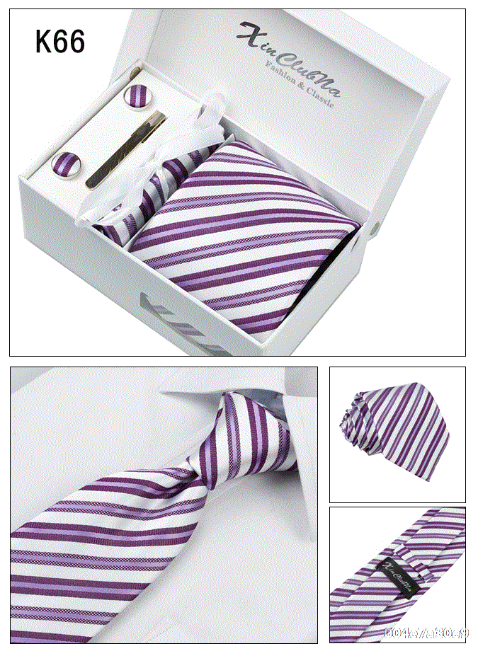 Six-piece men's formal tie
