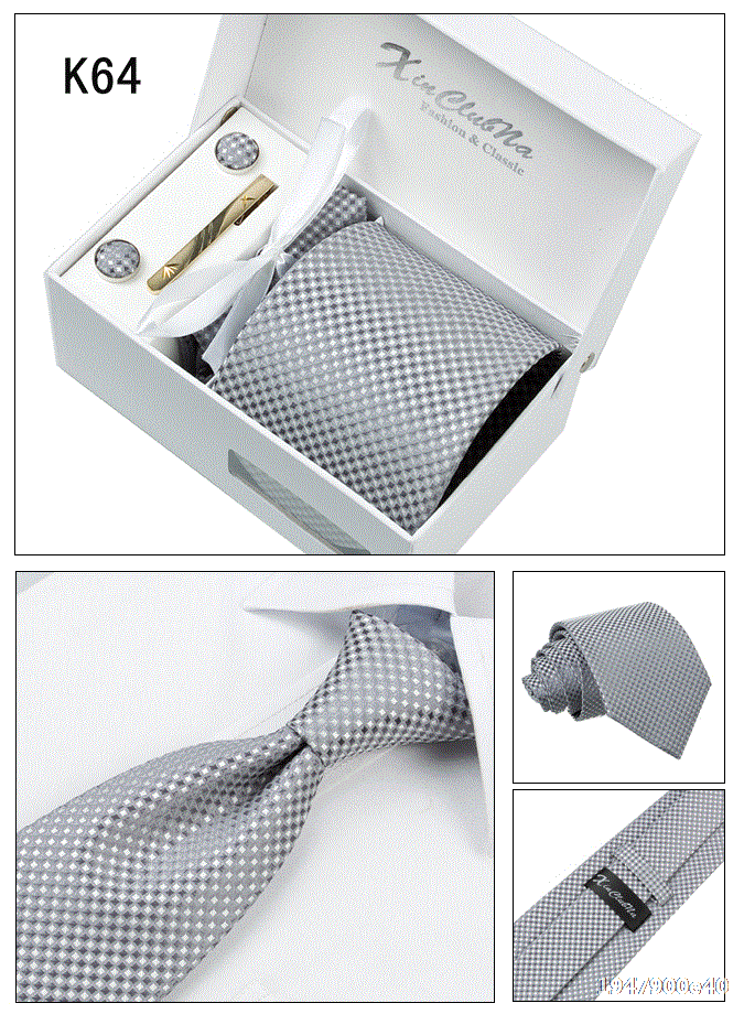 Six-piece men's formal tie