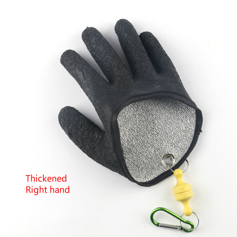 Fishing Catching Gloves with Magnet Release