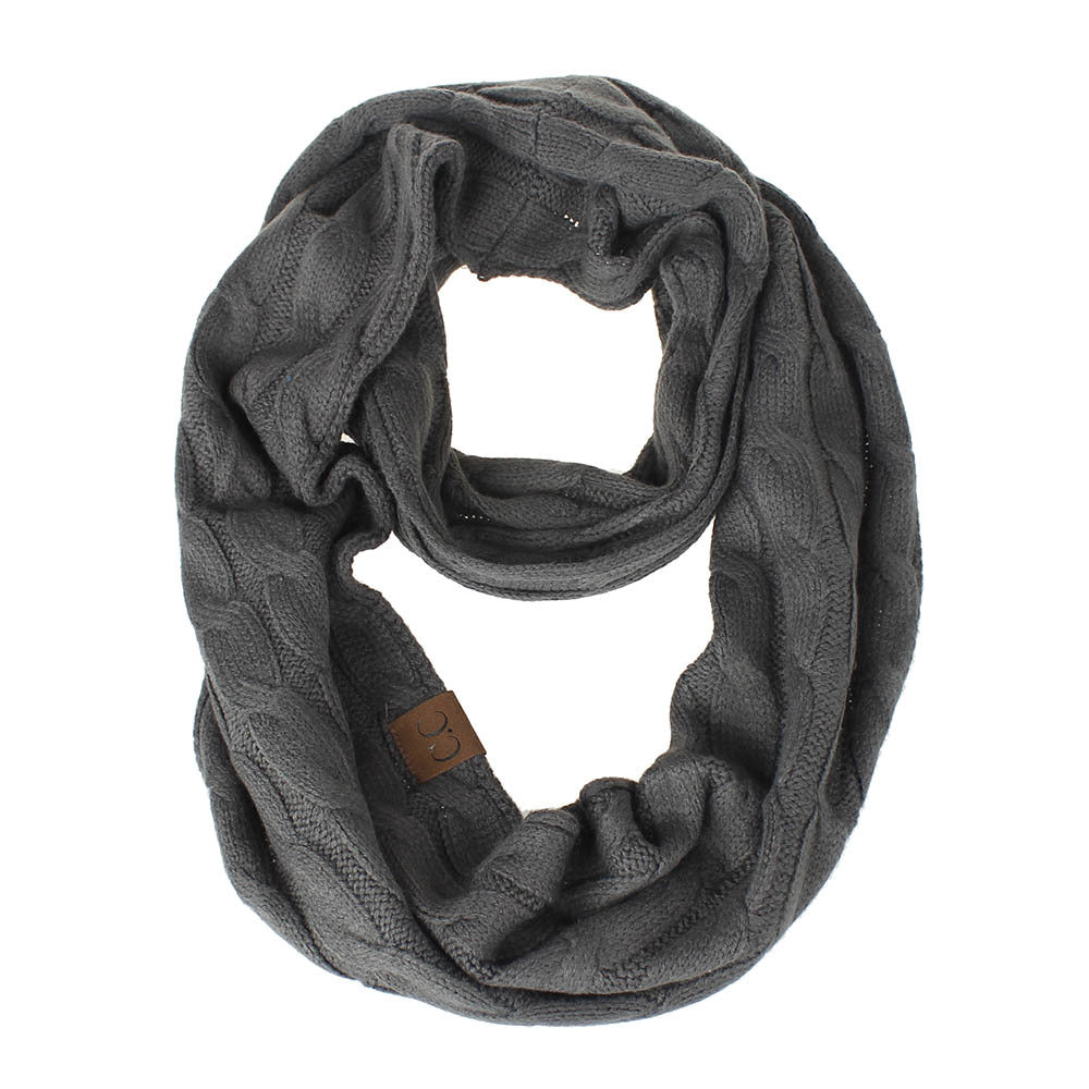 Cable Knit Infinity Scarf