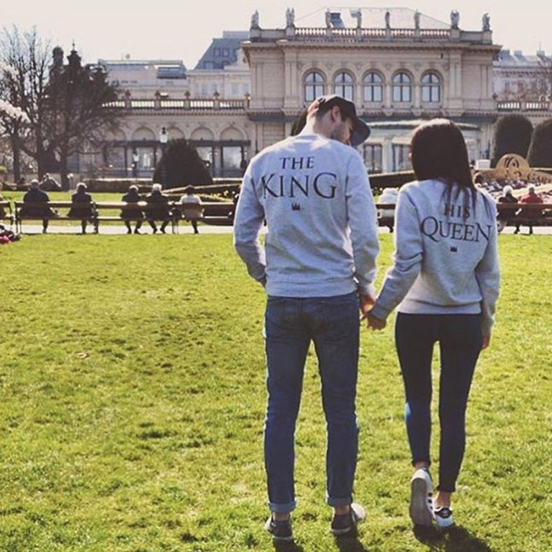 English alphabet couple sweater