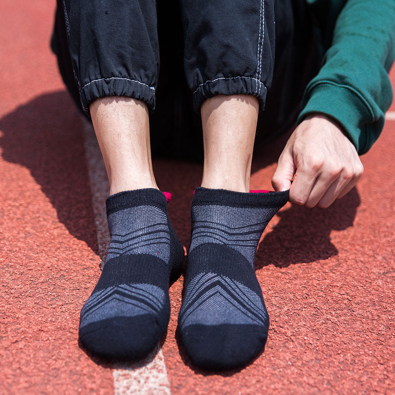 Towel bottom flower sports boat socks