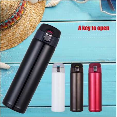 Portable Thermos Mug Coffee Cup With Lid Thermocup Seal Stainless Steel