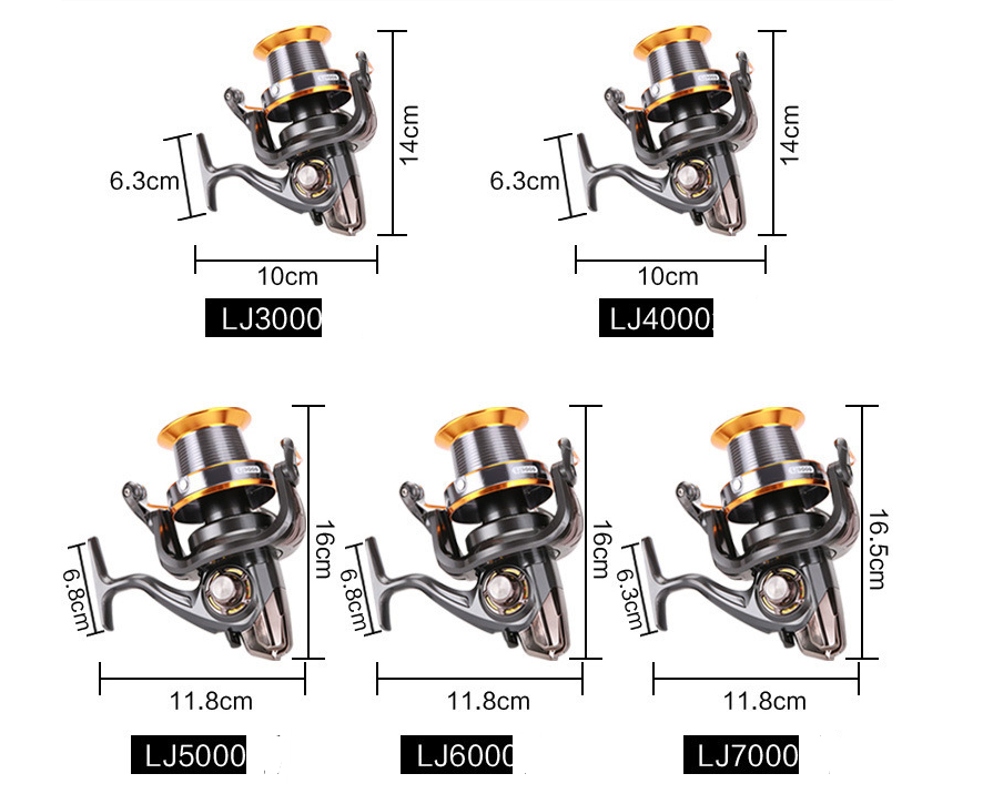 9000 Type Long-Distance Caster Fishing Feel Spinning Wheel