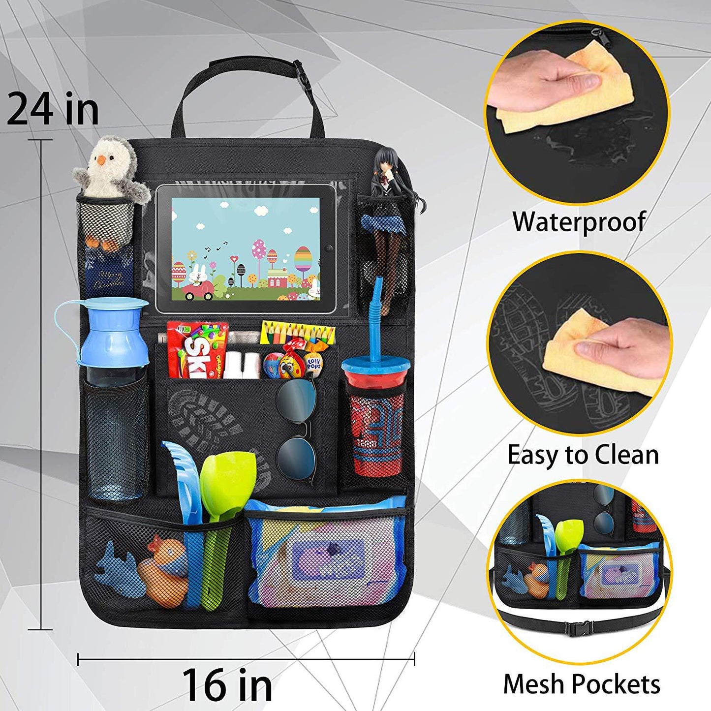 Child Car Seat Back Cover Touch Screen