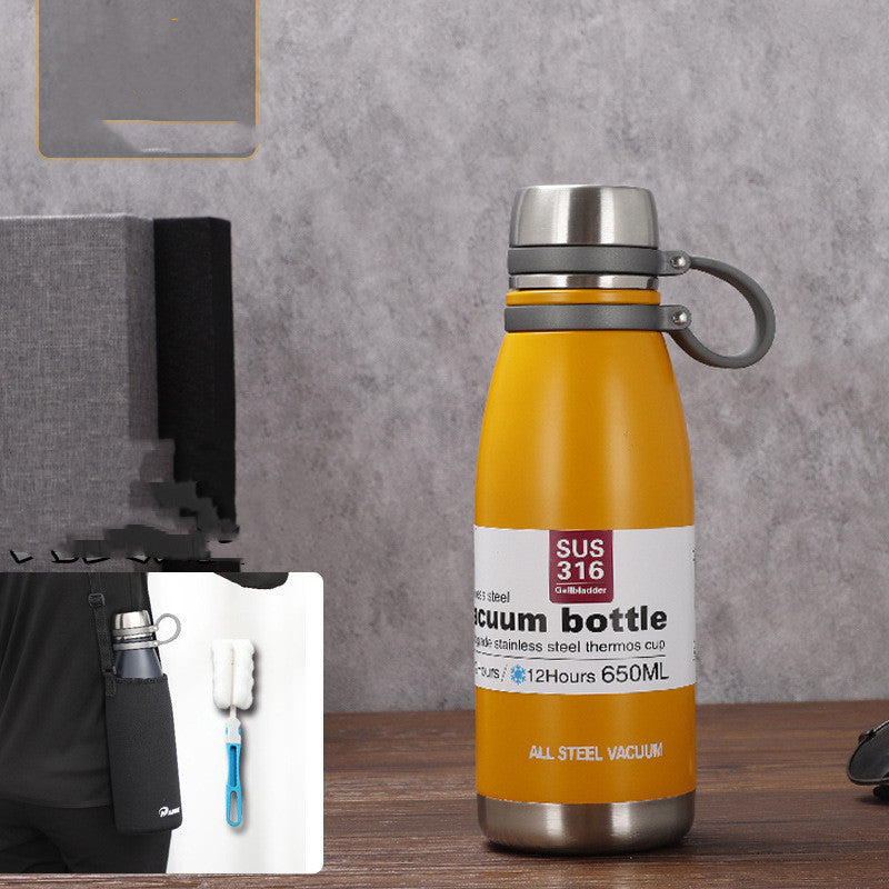 Stainless Steel Vacuum Sports Bottle Outdoor Large-capacity Cup