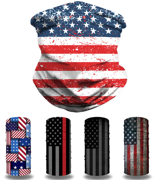 American flag digital printing multifunctional mask
