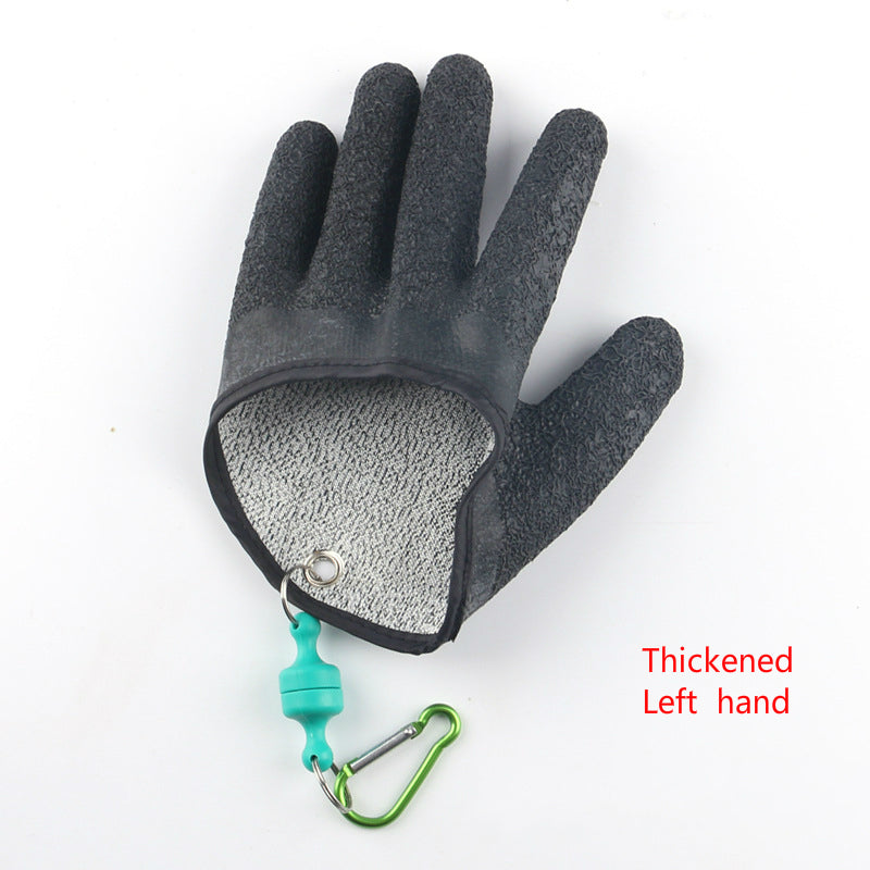 Fishing Catching Gloves with Magnet Release