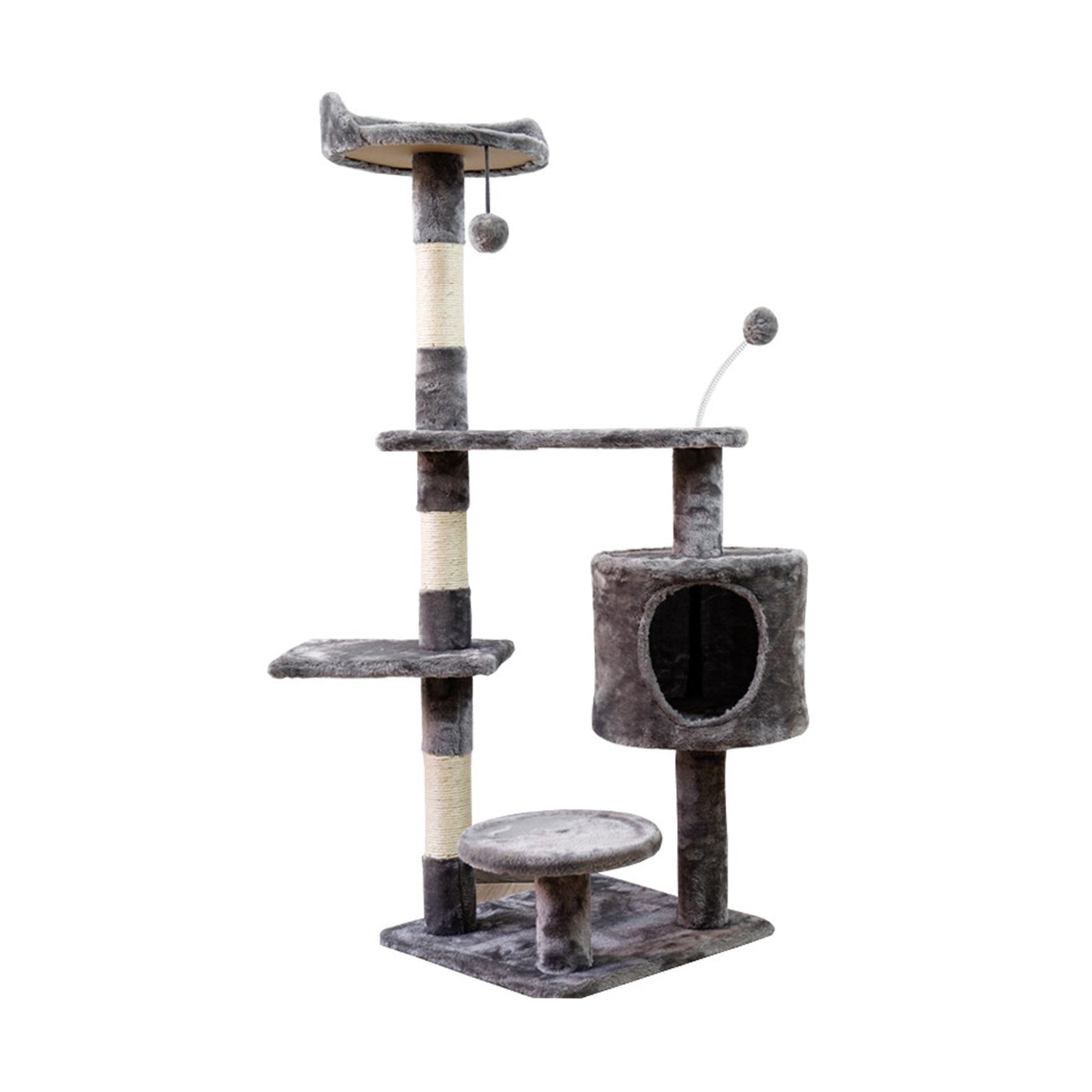 Cat Tower Kittens Pet Play House Cat Activity Tree Condo Scratching Sisal Post