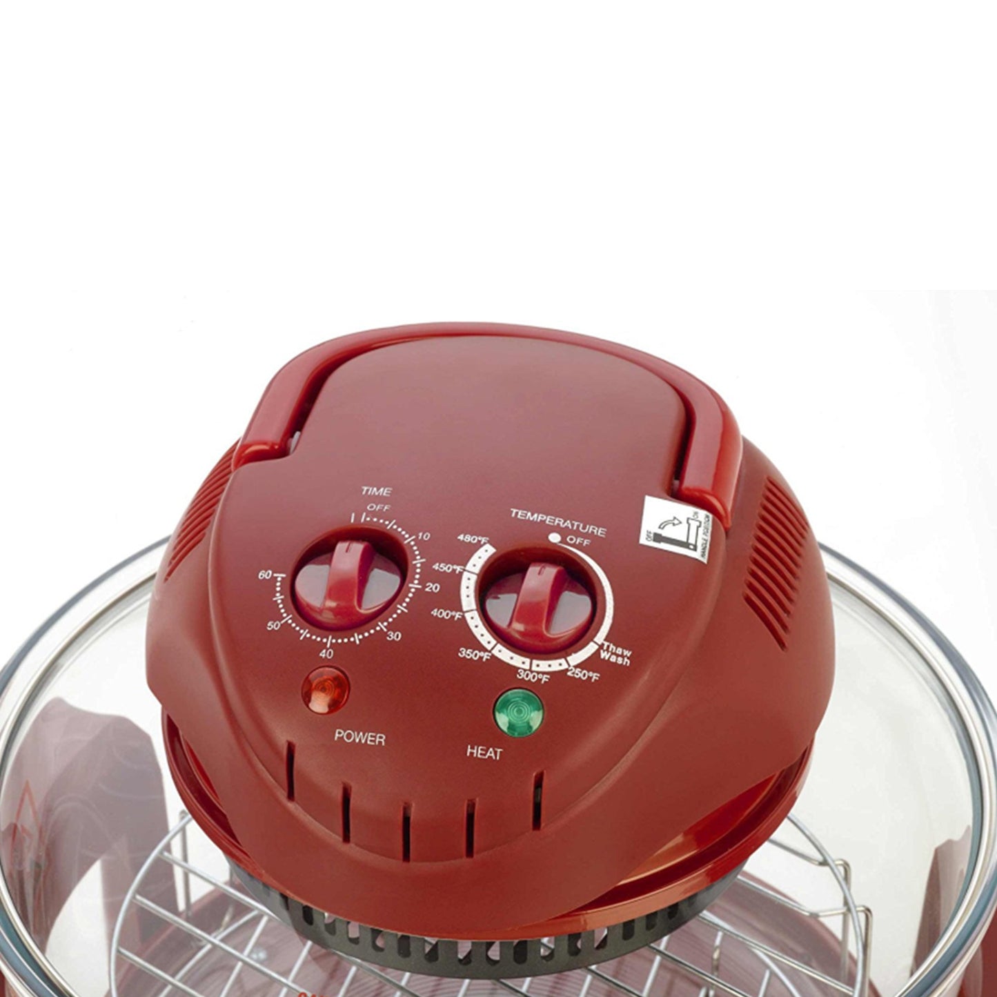 12QT Halogen Tabletop Oven, Red