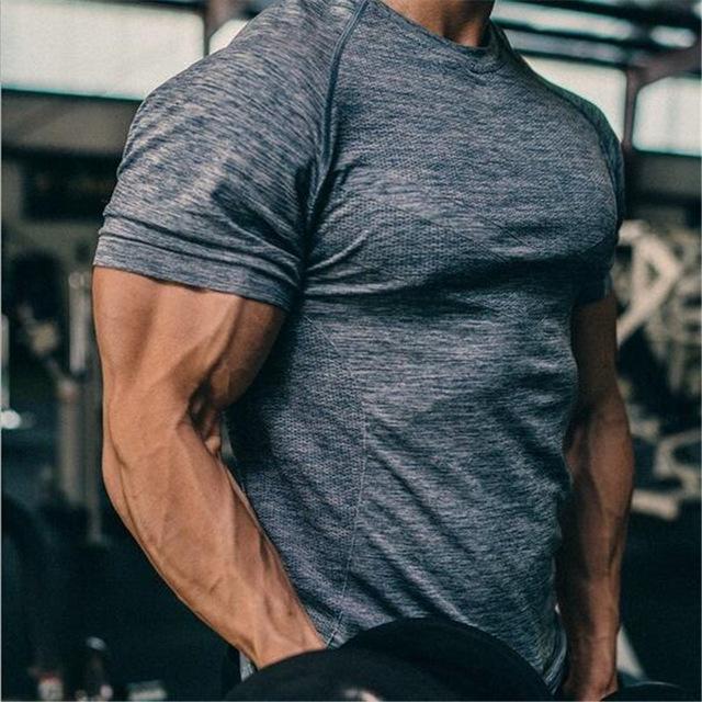 Mens Active Wear Longline Quick Dry Shirt