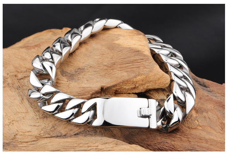 Titanium steel bracelet fashion trend titanium steel Men's bracelet