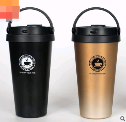 New coffee cup double layer 304 stainless steel stretch liner mug cup