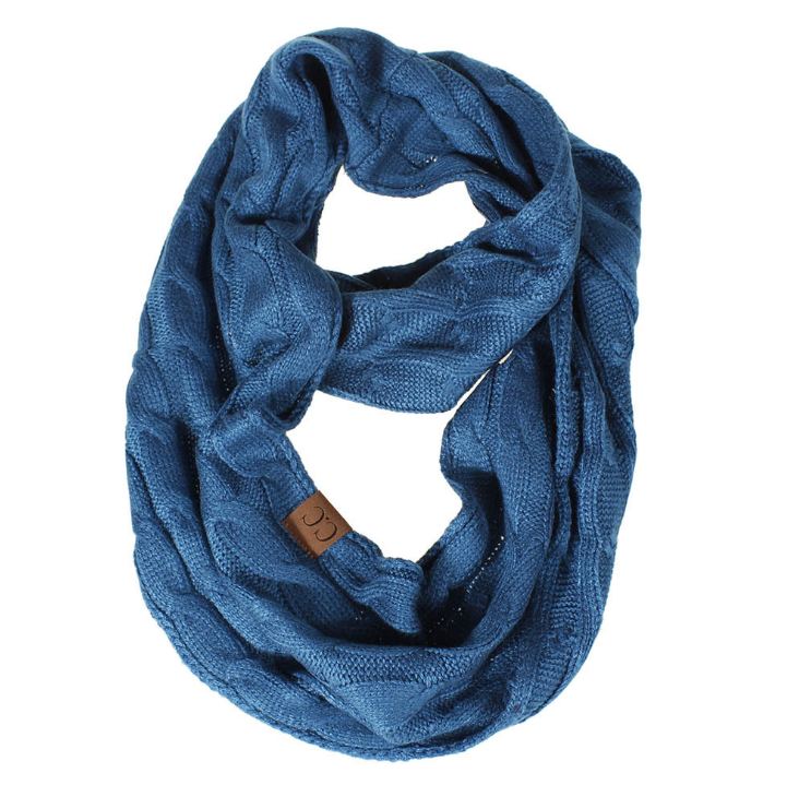 Cable Knit Infinity Scarf