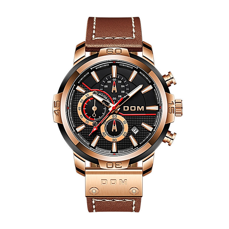 Sports Sapphire Mirror European And American Large-Scale Men's Watch