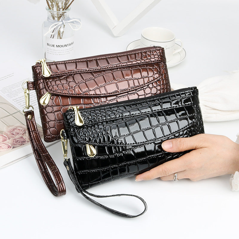 Casual Shiny Clutch Bag Ladies Coin Purse