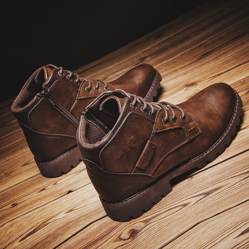 Side Zip Oversized Rider Boots