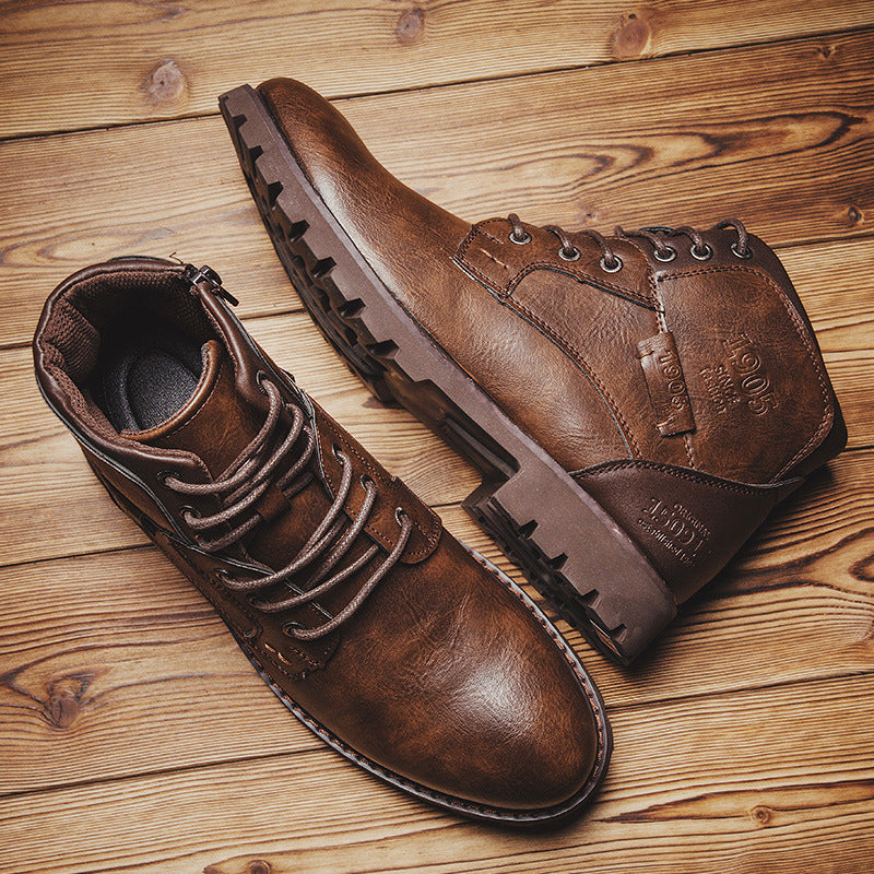 Side Zip Oversized Rider Boots
