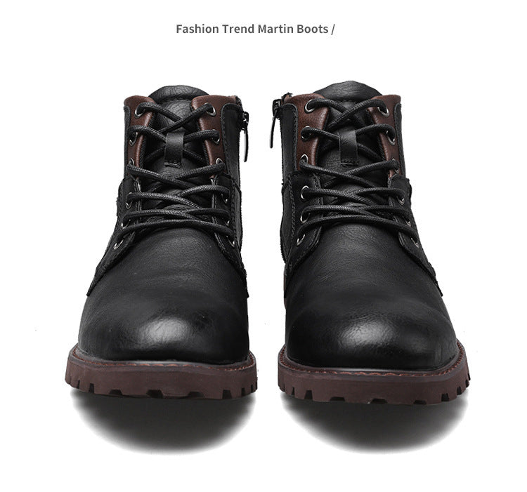 Side Zip Oversized Rider Boots