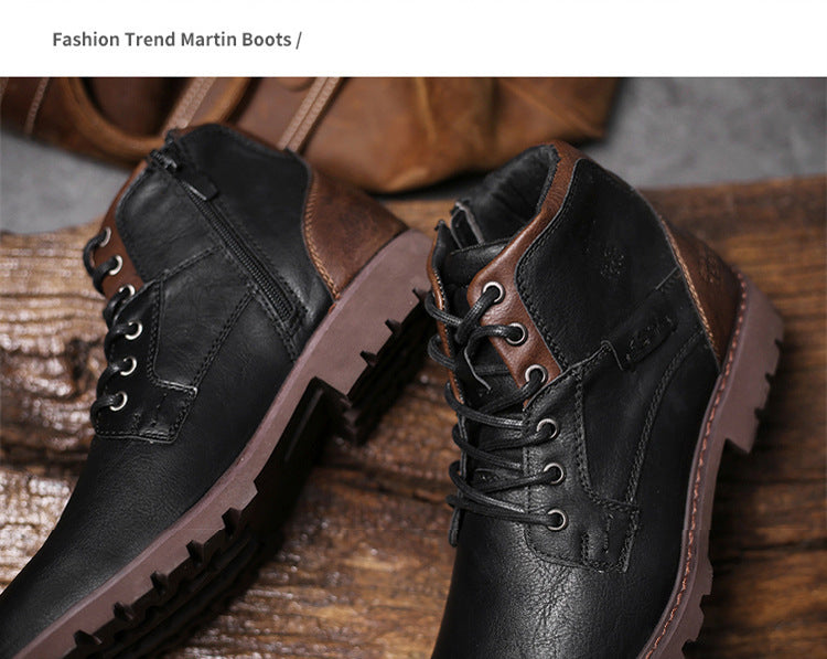 Side Zip Oversized Rider Boots
