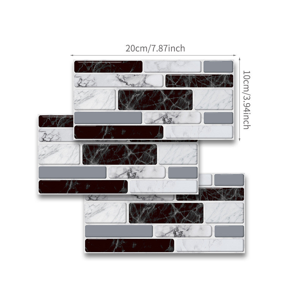 Kitchen Decoration Wall Stickers Black And White Classic
