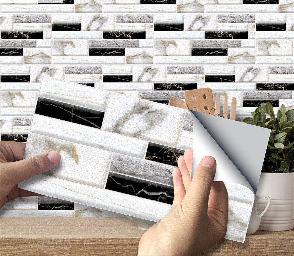 Kitchen Decoration Wall Stickers Black And White Classic