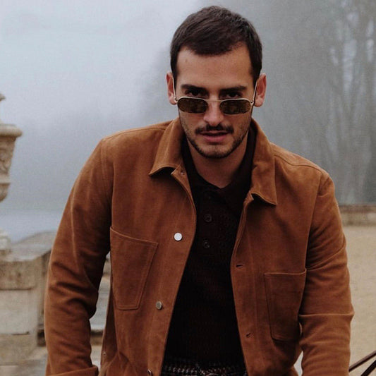 JASPEER Lunettes De Soleil Retro Polarisees Pour Hommes Et Femmes, Rectangulaires, Marque De Luxe, De Styliste, UV400, Pour La Conduite, Nouvelle Collection