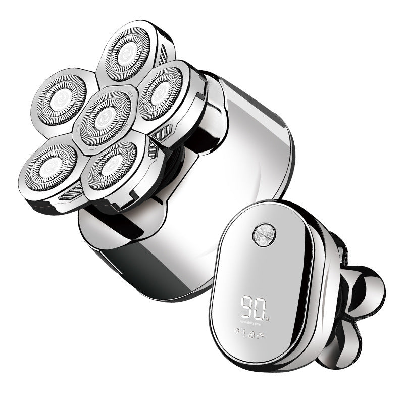 Cross-Border New Men's Multi-Function Razor Electric Six-in-one Six-Blade Electric Razor Eyebrow Trimming Set