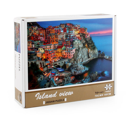 Paper Puzzle Island Villa Can Be Set Jigsaw Puzzle