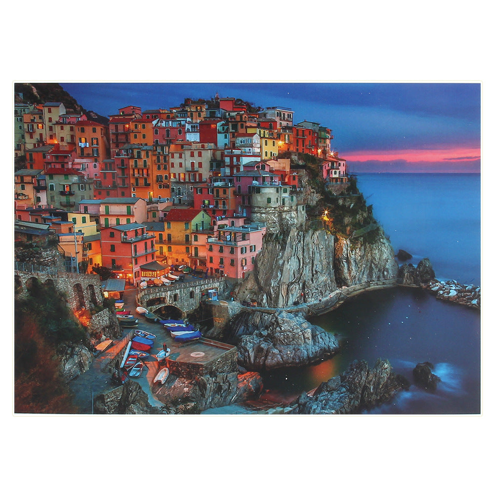 Paper Puzzle Island Villa Can Be Set Jigsaw Puzzle