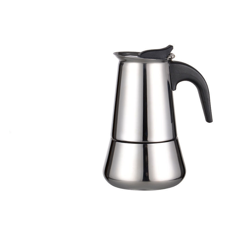 Italian Moka Pot Hand-made Coffee Pot Stainless Steel Household Moka Coffee Pot