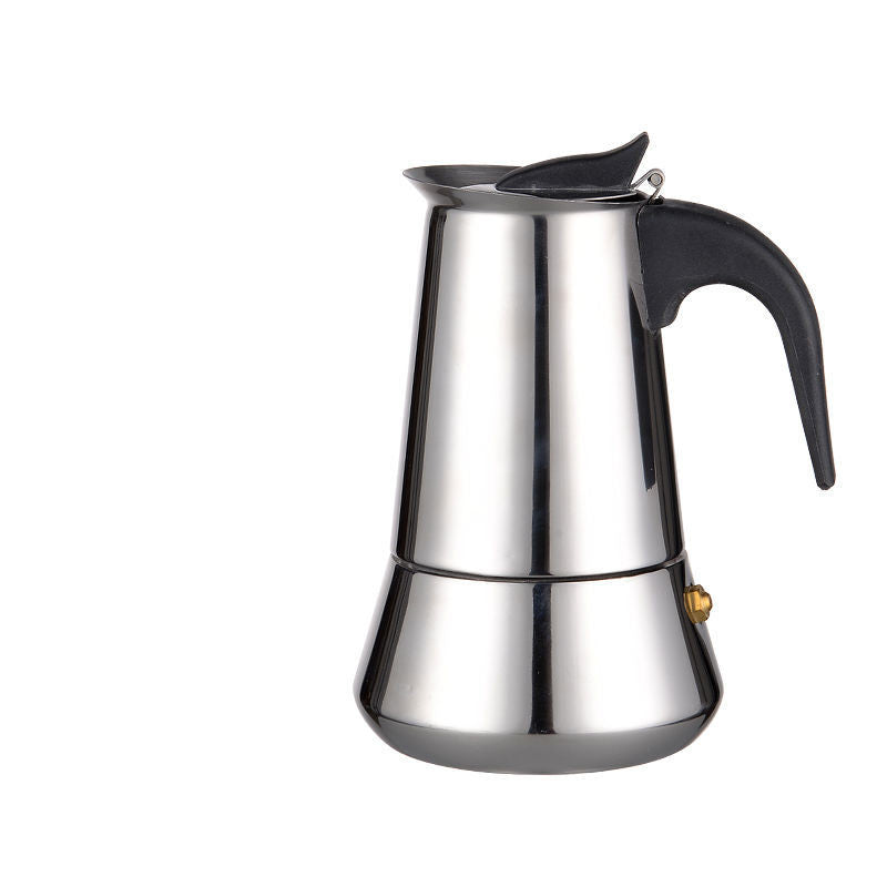 Italian Moka Pot Hand-made Coffee Pot Stainless Steel Household Moka Coffee Pot