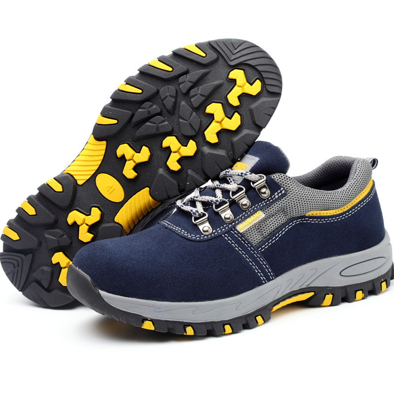 New Winter Mens Safety Boots Work Shoes Steel Toe Work Boots Puncture-Proof Winter Boots Plush Warm Work Sneakers Winter Shoes