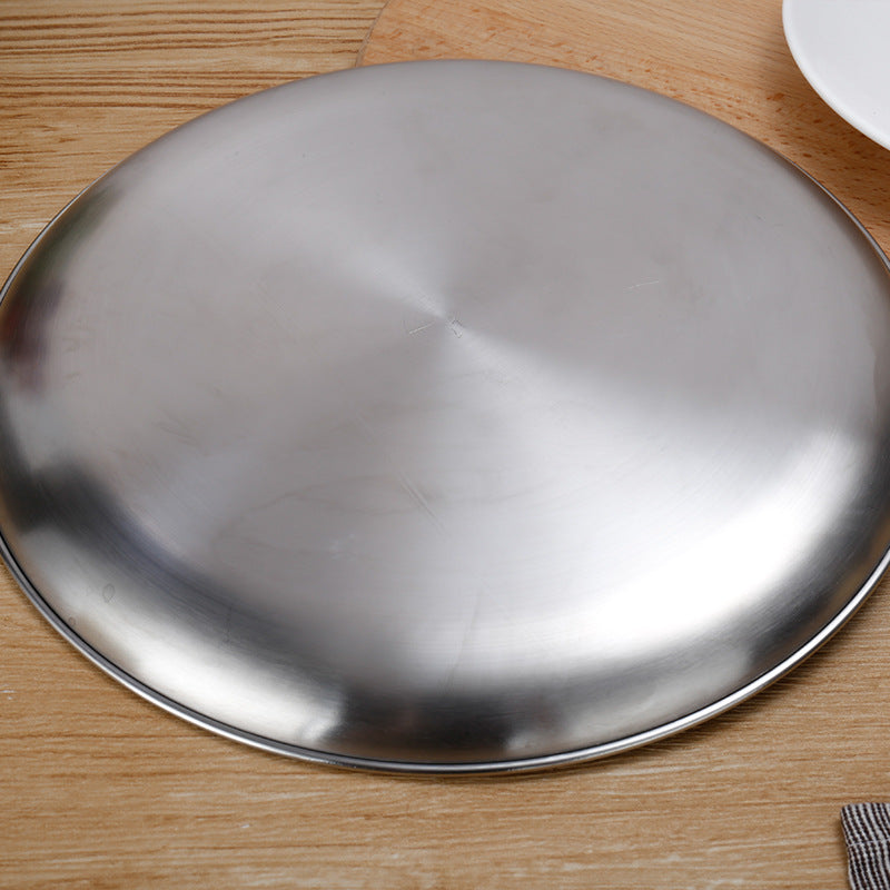 Stainless Steel Barbecue Plate Fruit Plate