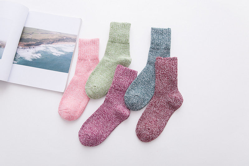 Rabbit Wool Socks Field Character Ethnic Style Female
