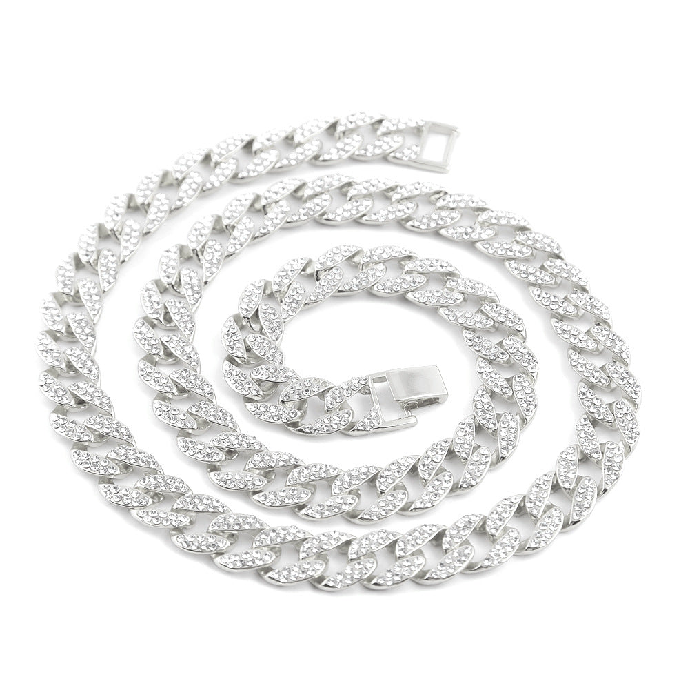Y9 European And American Hip Hop With AAA Rhinestone Button