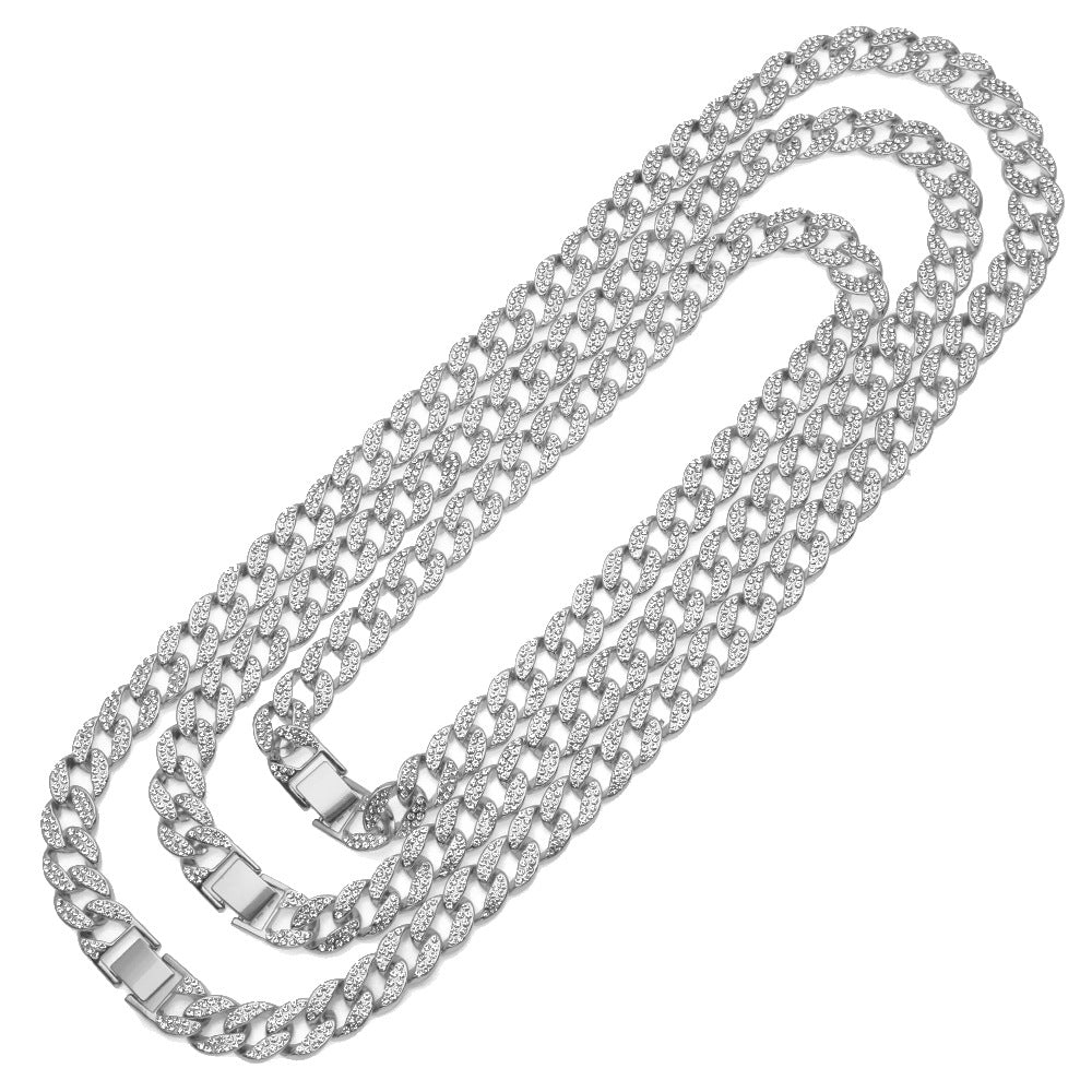 Y9 European And American Hip Hop With AAA Rhinestone Button