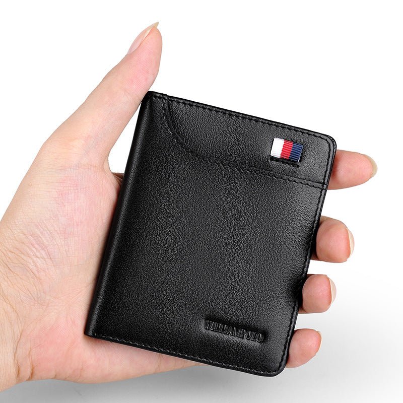 Leather Small Card Holder Wallet Genuine Leather Coin Purse
