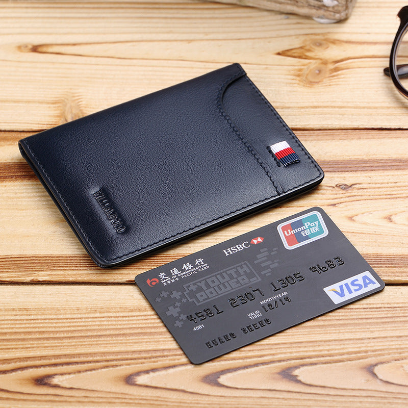 Leather Small Card Holder Wallet Genuine Leather Coin Purse