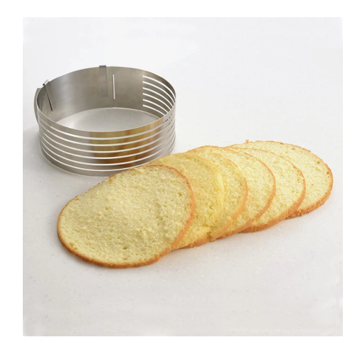 6 Layers Adjustable Cake Cutter Slicer Stainless Steel Round Bread Cake Cutter Slicer Mousse Ring Mould Cake Decorating Tools