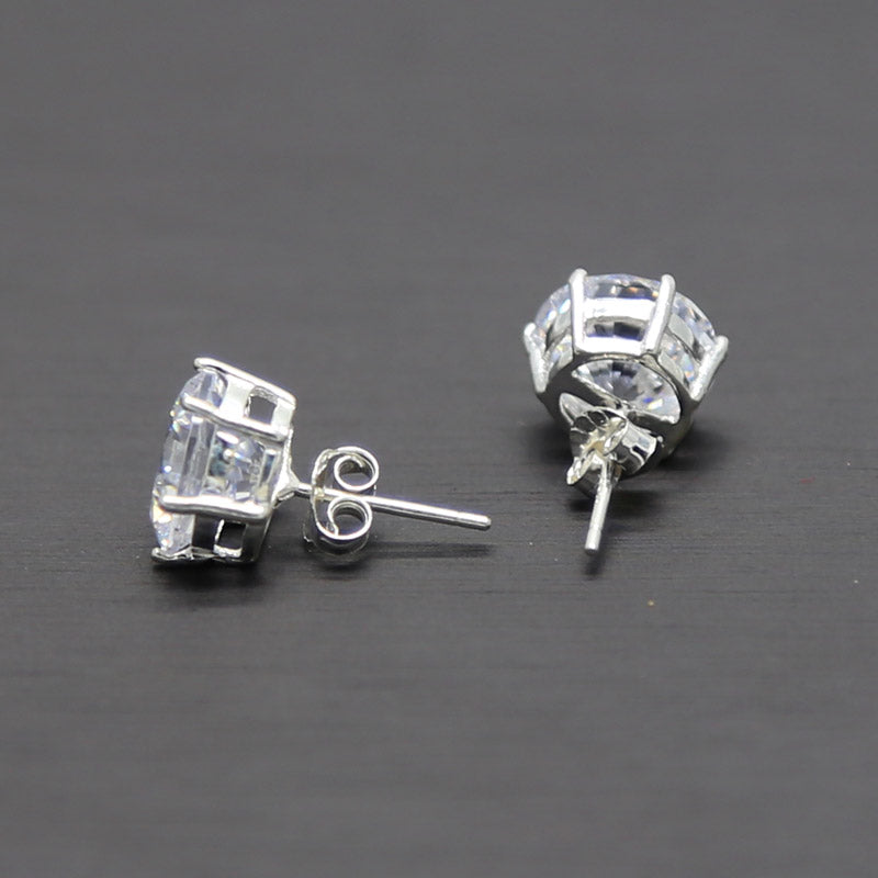 Round AAA zircon earrings