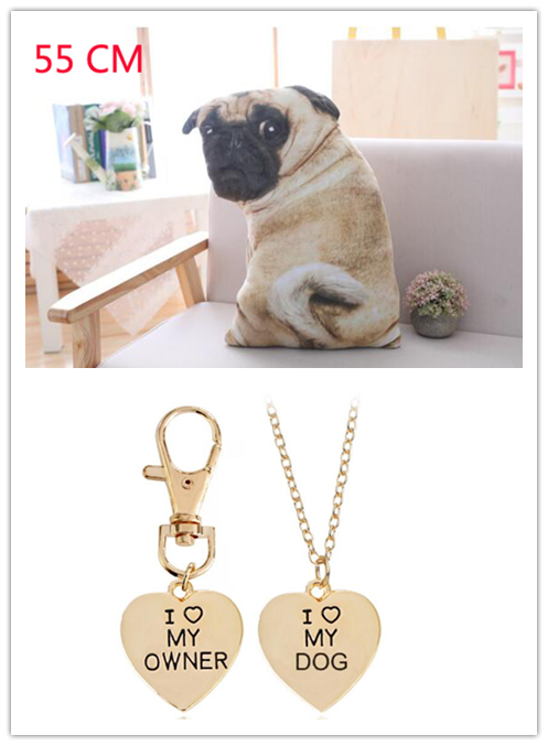 3D Simulation Belldog Plush Toy Pillow Real Life Doll Funny Pug Dog Doll Nap Pillow Lying Prone Soft Sofa Pillow
