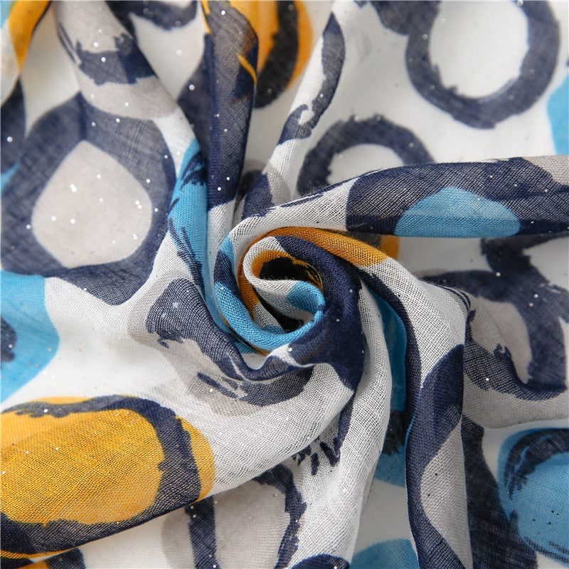 Women's cotton and linen scarf